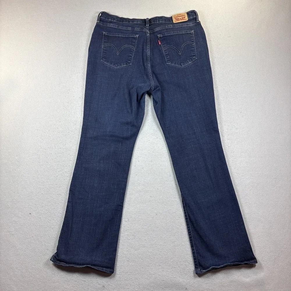 Levi‎ Strauss Signature Jeans Women's 33 Mid Rise Boot Cut Blue